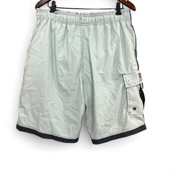 Rip Zone Board Shorts Men Size L Cargo Mid Thigh Drawstring Outdoor Swim Surf - Picture 2 of 16